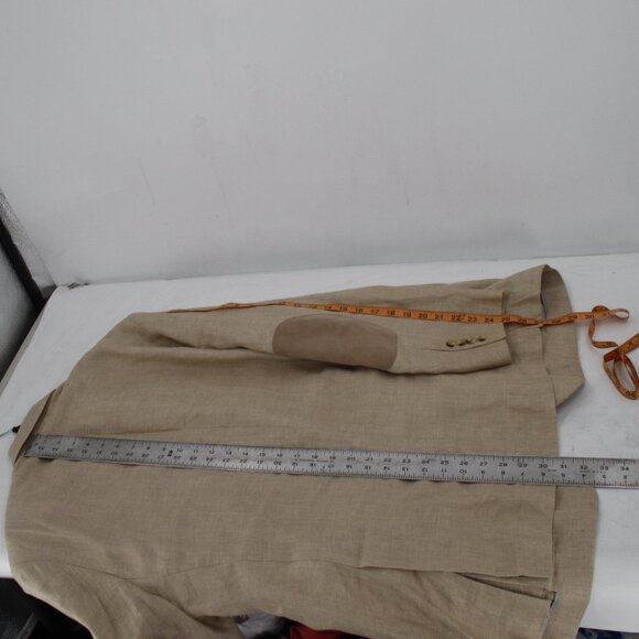 Brooks brothers Baird mcnutt sport coat Mens 46R madison 1818 herringbone linen - Picture 9 of 15